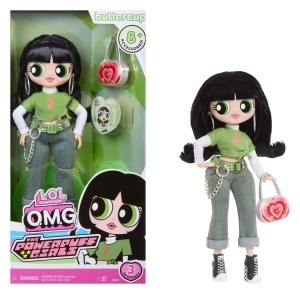 Papusa L.O.L. Surprise OMG The Powerpuff Girls - Buttercup, cu Outfit si Accesorii - Img 1