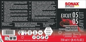 Pasta abraziva SONAX PROFILINE ExCut 05-05, 250 ml - Img 2