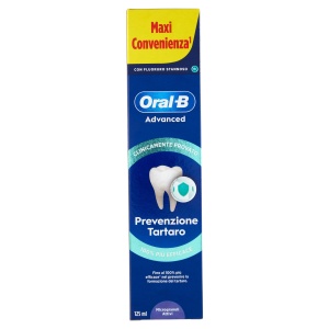Pasta de dinti Oral-B Advanced, 125 ml, prevenire tartru, cu microgranule active