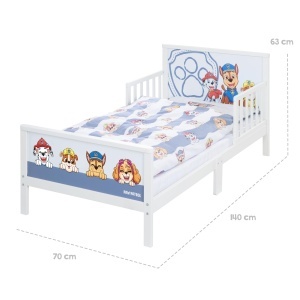 Pat copii roba Paw Patrol 70x140 cm cu accesorii incluse - Img 7