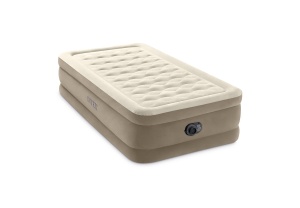 Pat gonflabil Intex Twin Ultra Plush cu Fiber-Tech RP, Dimensiuni umflate: 99 cm x 191 cm x 46 cm (64426ND) - Img 1