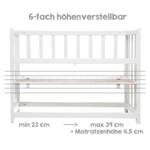 Pat multifunctional pentru bebelusi Roba 4-in-1, 45x90 cm, albpastel verde, design Woodland Buddies - Img 8