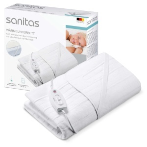 Patura electrica Sanitas SWB 21, 150 x 80 cm, 3 trepte de temperatura, lavabila