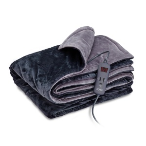 Patura electrica Solac CT8608 Reikiavik 10 trepte de temperatura 140x180 cm Fleece ultra-moale Timer 9 ore