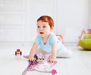 Patura moale Clementoni 17344 Disney Baby Minnie, Multicolor - Img 4