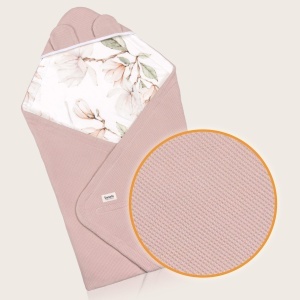Patura pentru copii Lionelo TRAVEL, 90x90 cm, 100 bumbac, design modern - Img 3