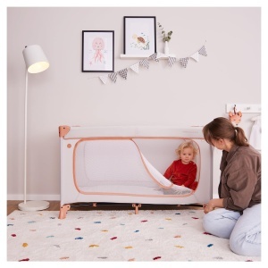 Patut de calatorie hauck Dream N Play Plus, 120x60 cm, Dusty Mint - Img 8