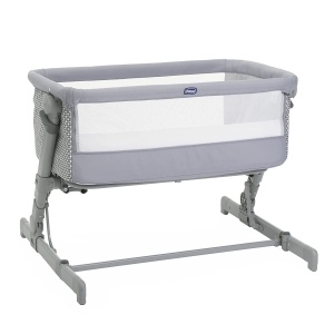 Patut pentru bebelusi Chicco Next2Me Go, ajustabil, gri deschis, cu aerisire