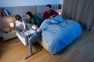 Patut pentru bebelusi Chicco Next2Me Magic Evo, cu functie de balansare, 11 inaltimi, bej - Img 6