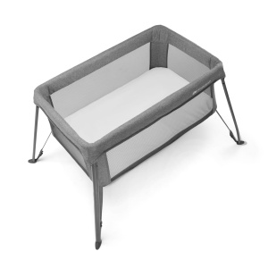 Patut pentru copii Kinderkraft CAMI 3 in 1, gri, cu functie de pliere, rucsac inclus - Img 4