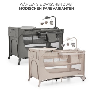 Patut pentru copii Kinderkraft Joy 2, 3-in-1, bej, cu accesorii - Img 10