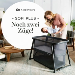Patut pentru copii Kinderkraft SOFI Plus, 4 in 1, usor de transportat, alb - Img 2