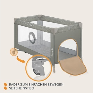 Patut pentru copii Lionelo Stefi, 120x60 cm, cu sistem de siguranta LockGuard - Img 4