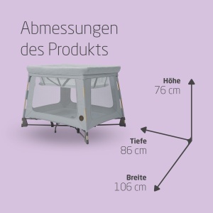 Patut pliabil Maxi-Cosi Swift 3-in-1 Beyond Grey ultralight cu saltea Eco Care - Img 7