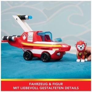 PAW Patrol Aqua Pups Vehicul Delfin cu Figurina Marshall 23 cm pentru Copii 3 - Img 2