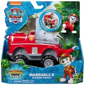 PAW Patrol Jungle Pups Marshall Vehicul Transformabil cu Figurina Detasabila - Img 3