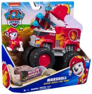 PAW Patrol Rescue Wheels Monstertruck Marshall Jucarie cu Proiectile si Figurina pentru Copii 3 - Img 7