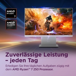 PC All-In-One Lenovo IdeaCentre 23.8 FHD, AMD Ryzen 7, 16GB RAM, 1TB SSD, Gri - Img 2