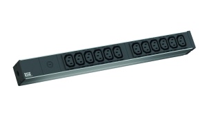 PDU 19 Bachmann Alu 1HE cu 12 Priza C13 si Stecker C14