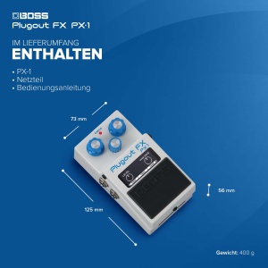 Pedal de efecte BOSS PX-1 Plugout FX 16 efecte, sunet autentic, control MIDI - Img 6