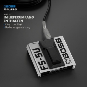 Pedala de efecte BOSS FS-5L, neagra, cu comutare ONOFF, pentru instrumente muzicale - Img 5