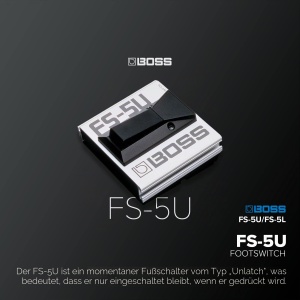 Pedala de efecte BOSS FS-5U, temporara, metalica, compatibila cu instrumente muzicale - Img 6