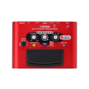 Pedala de efecte vocale BOSS VE-2 cu auto-harmonie, design robust, sunet clar