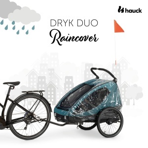 Pelerina de ploaie Hauck Dryk Duo pentru carucior, transparenta, usor de montat - Img 2