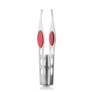 Penseta LED InnovaGoodsr material din otel inoxidabil design ergonomic varfuri de precizie pentru o epilare rapida si eficienta lumina LED pentru o vi