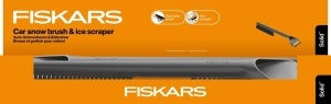 Perie auto pentru zapada si racleta Fiskars Solid 47 cm, negru-portocaliu, cu margini dure si moi - Img 7