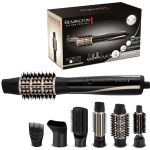 Perie cu aer cald Remington AS7700, 1200W, 6 accesorii pentru volum si bucle