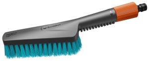 Perie de Curatare Gardena Cleansystem S Hard, cu Maner Antiderapant, Design Plat