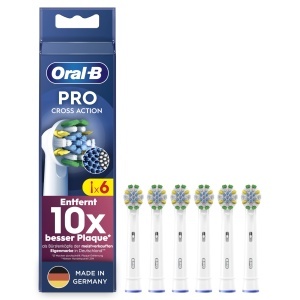 Perie de dinti electrica Oral-B Pro Tiefenreinigung, 6 bucati, cu borse X-formate, alba