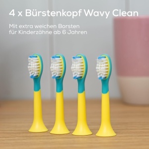 Perie de dinti electrica pentru copii Beurer SC WavyClean, borste extra moi, SpongeBob - Img 2