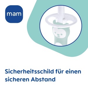 Perie de dinti pentru bebelusi MAM Babys Brush 2er-Set, 6 luni, culoare turcoaz - Img 6