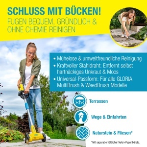Perie de Fuga GLORIA Stahldraht 4er Set Accesorii pentru MultiBrush si WeedBrush - Img 3