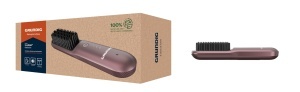 Perie de indreptat par Grundig HB 6450, 3 temperaturi, acumulator Li-Ion, violet