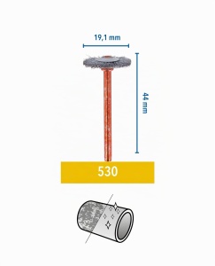 Perie de otel Dremel 530, 2 buc, 19mm, pentru curatarea materialelor - Img 3