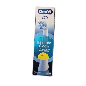 Perie de schimb Oral-B iO Gentle Care, alba, 4000 peri, curatare eficienta