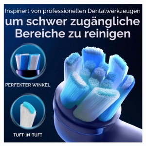 Perie de schimb Oral-B iO Ultimate Clean, 8 bucati, alba, pentru indepartarea placii dentare - Img 3