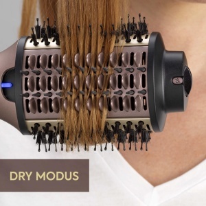 Perie de styling BaByliss Air Power Volume AS95E 2-in-1 Ionizare Moduri Wet Dry Aurie - Img 6