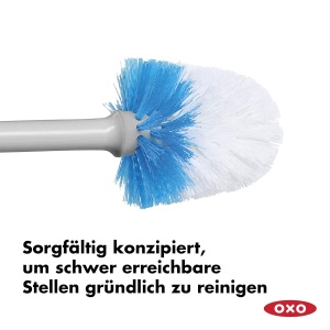 Perie WC OXO Good Grips Compacta cu Suport, Culoare Gri, Design Ergonomic - Img 5