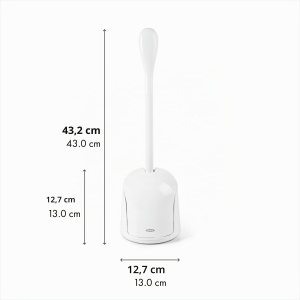 Perie WC OXO Good Grips cu suport, deschidere automata, borste rezistente - Img 8