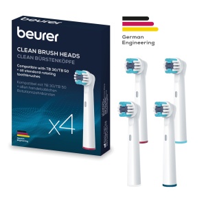 Perii Beurer TB 30/50 pentru periuta de dinti electrica, capete de perie compatibile Oral-B, curate, 4 bucati, perii de schimb albe - Img 6