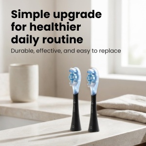 Periuta de dinti electrica Oclean Ultra Clean, 2 buc, negru, compatibila cu toate periutele electrice - Img 7