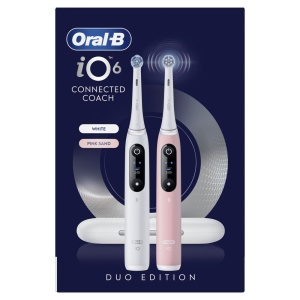 Periuta de dinti electrica Oral-B iO 6 Duo, 5 moduri, gri si roz - Img 3