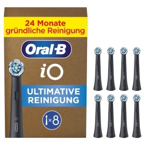 Periuta de dinti electrica Oral-B iO - 8 capete de schimb, curatare profunda, negru