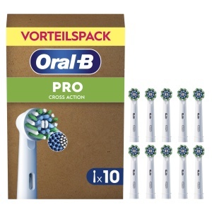 Periuta de dinti electrica Oral-B Pro CrossAction, 10 bucati, alba