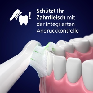 Periuta de dinti electrica Philips Sonicare 5500, periuta de dinti sonica cu 2 moduri de periaj, control presiune, EasyStart, SmarTimer si BrushPacer, alb, model HX7110/02 [Tehnologie noua] - Img 5