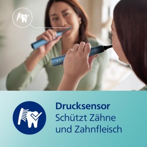 Periuta de dinti electrica Philips Sonicare DiamondClean seria 9000 - periuta de dinti sonica, dinti mai curati si ingrijire orala cu 4 capete de perie C3 Premium Plaque Defense, acvamarin (model HX9911/89) - Img 8